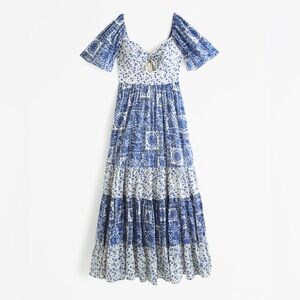 Twist-front Tiered Maxi Dress NWT